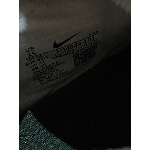 Nike Vapor Edge Pro 360 2 TB White Green Football FQ4044-101 Men’s Size 15